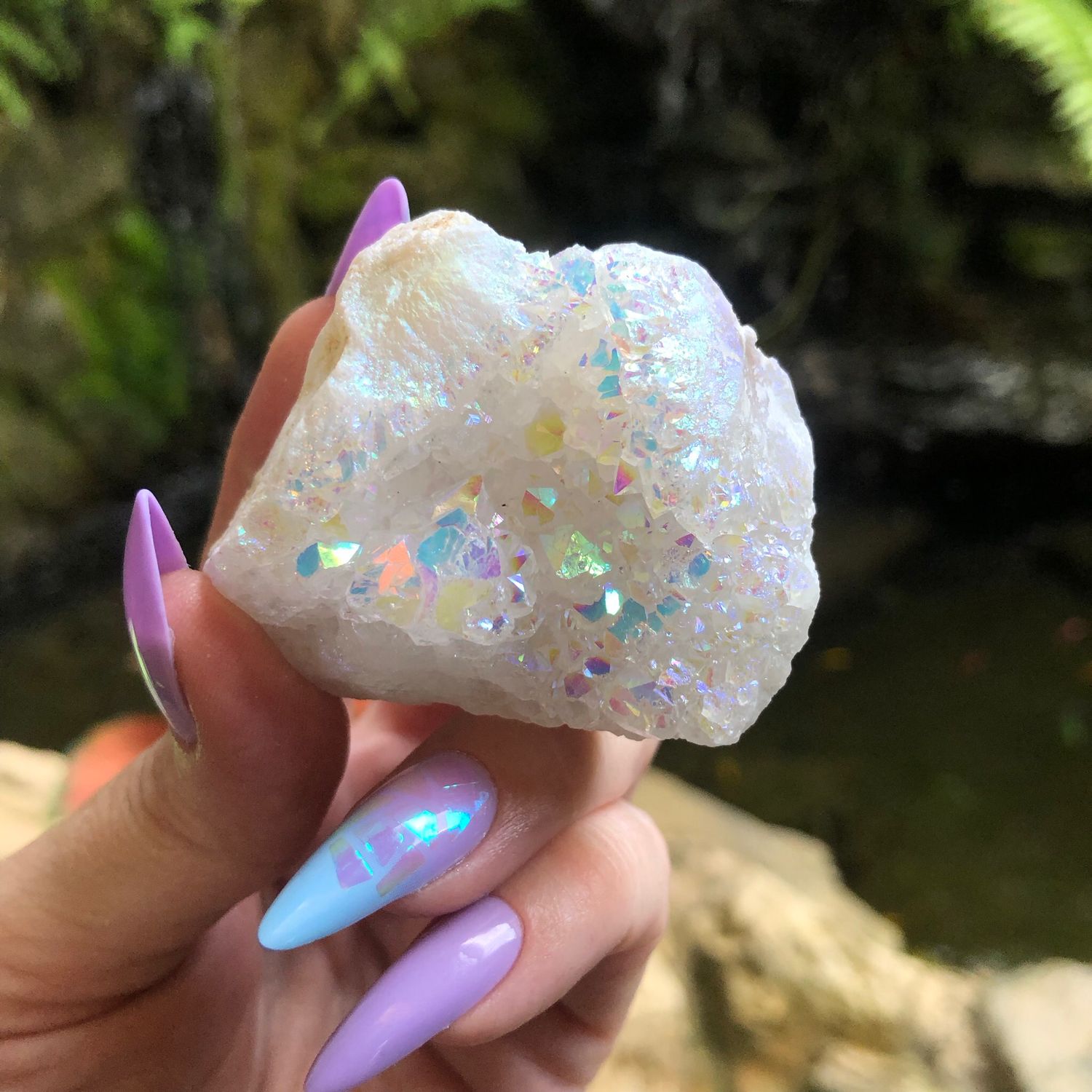 ANGEL AURA QUARTZ CLUSTER