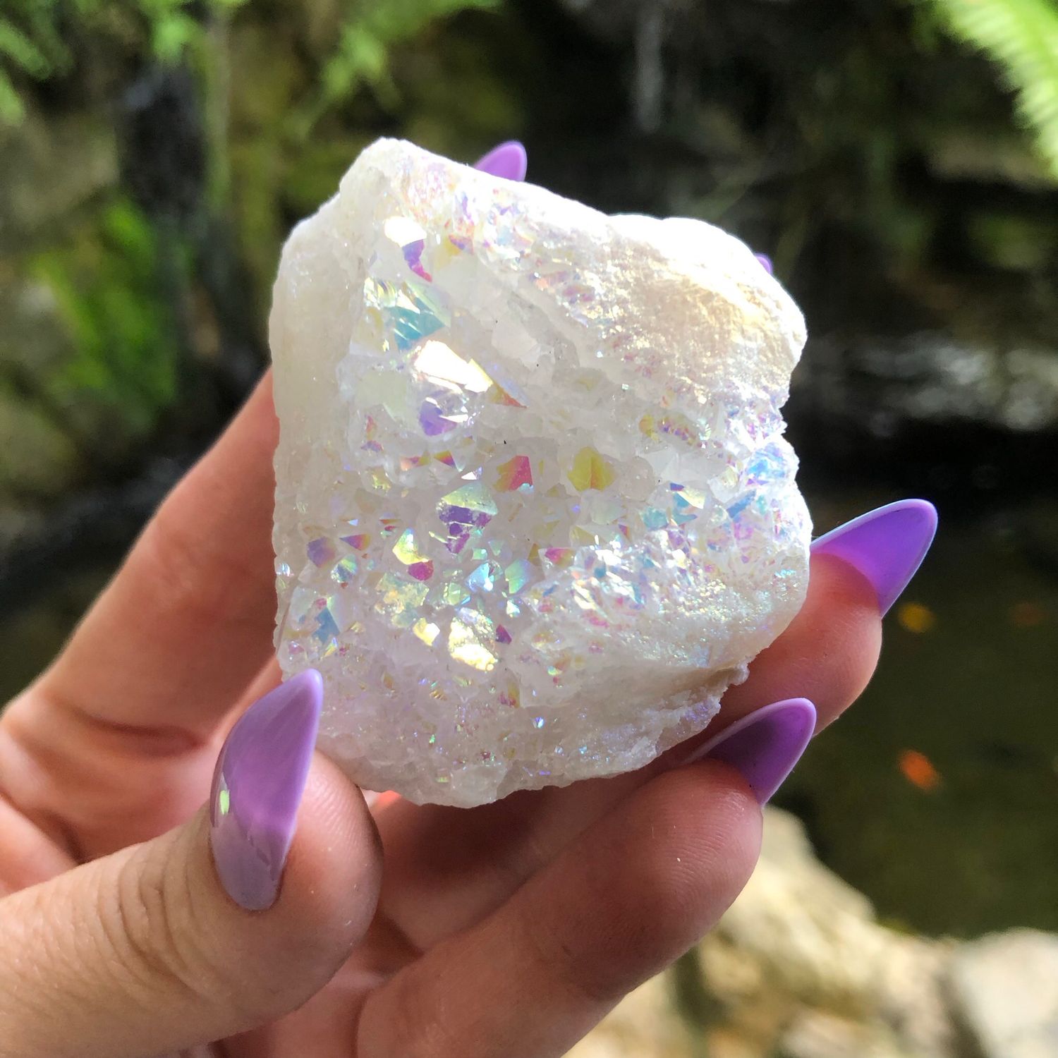ANGEL AURA QUARTZ CLUSTER