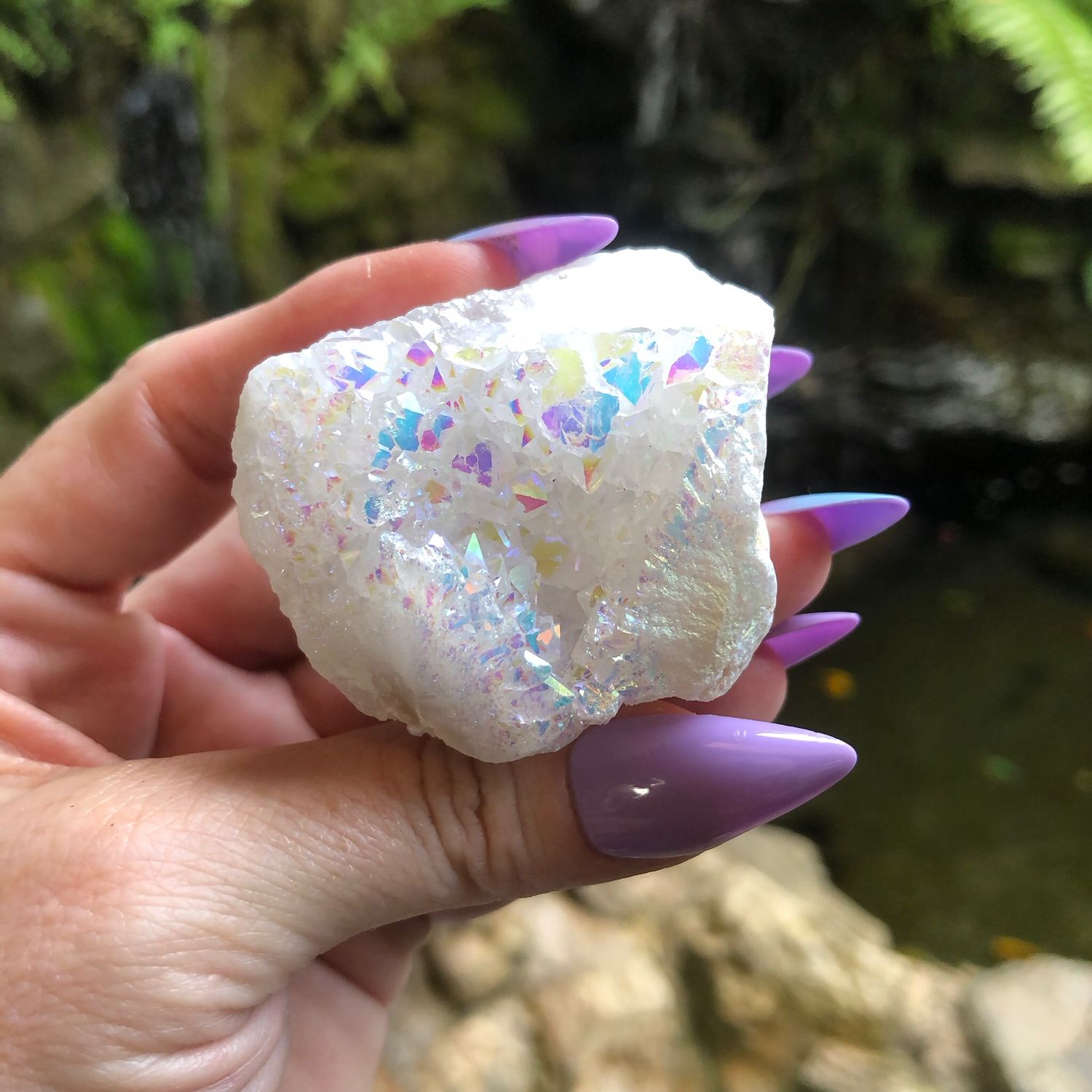 ANGEL AURA QUARTZ CLUSTER