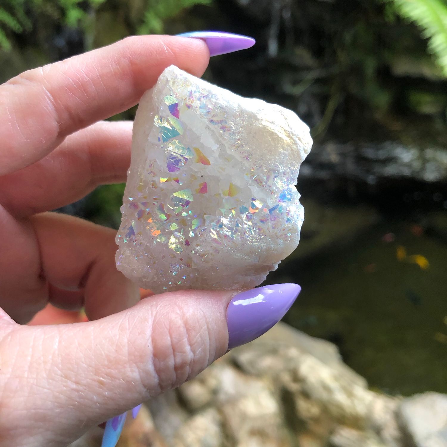 ANGEL AURA QUARTZ CLUSTER