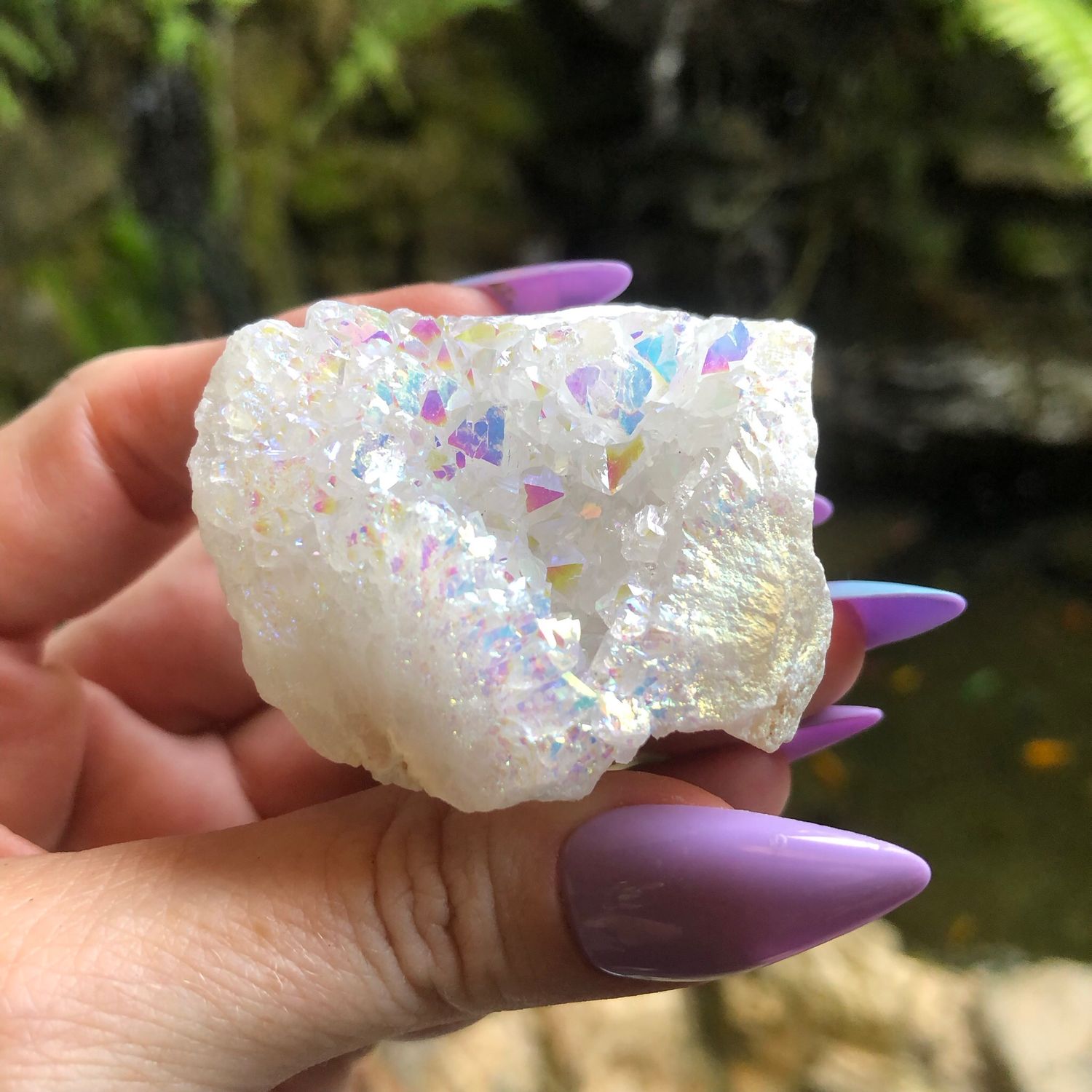 ANGEL AURA QUARTZ CLUSTER