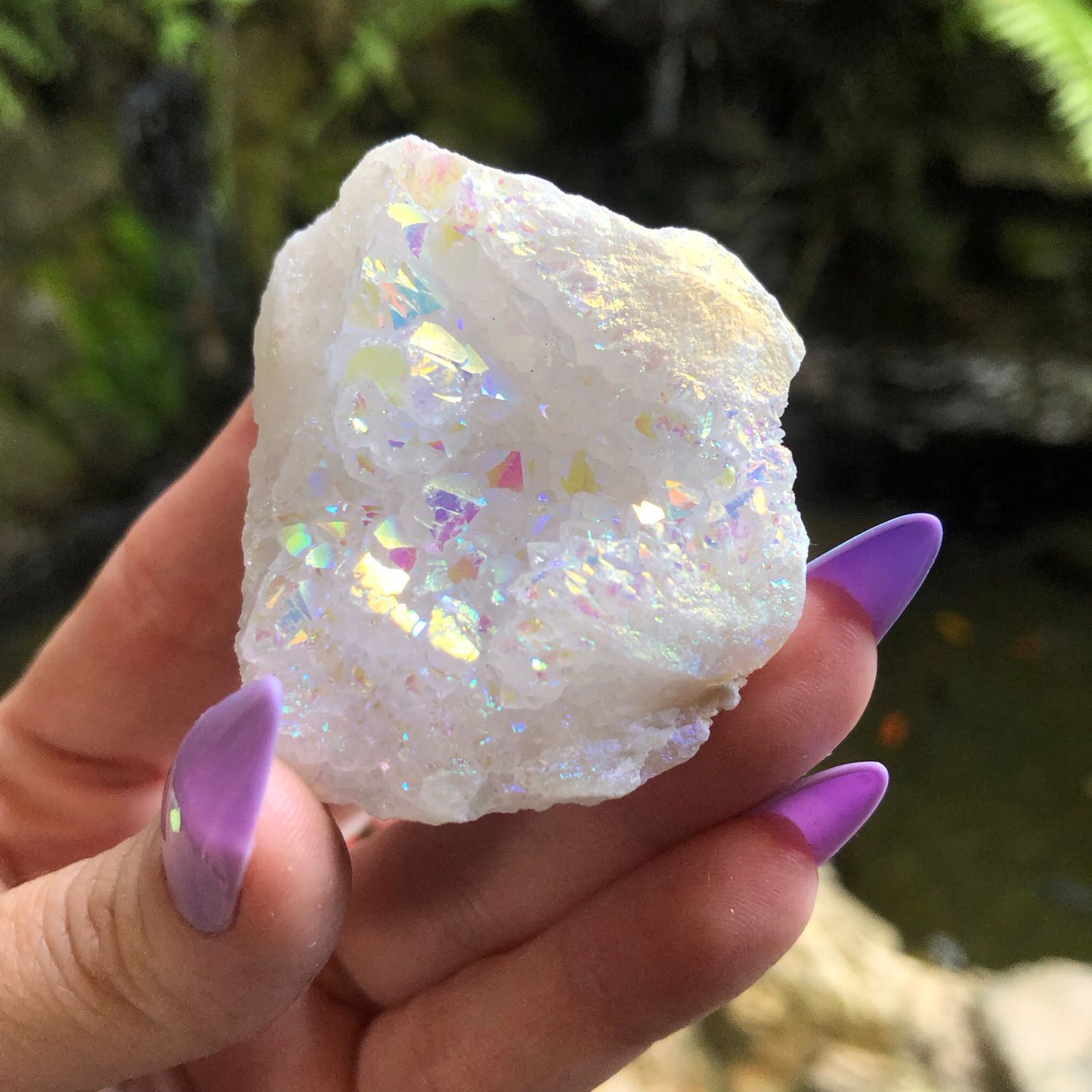ANGEL AURA QUARTZ CLUSTER
