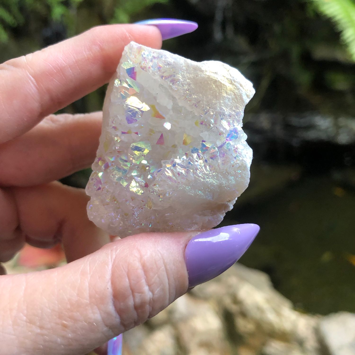 ANGEL AURA QUARTZ CLUSTER