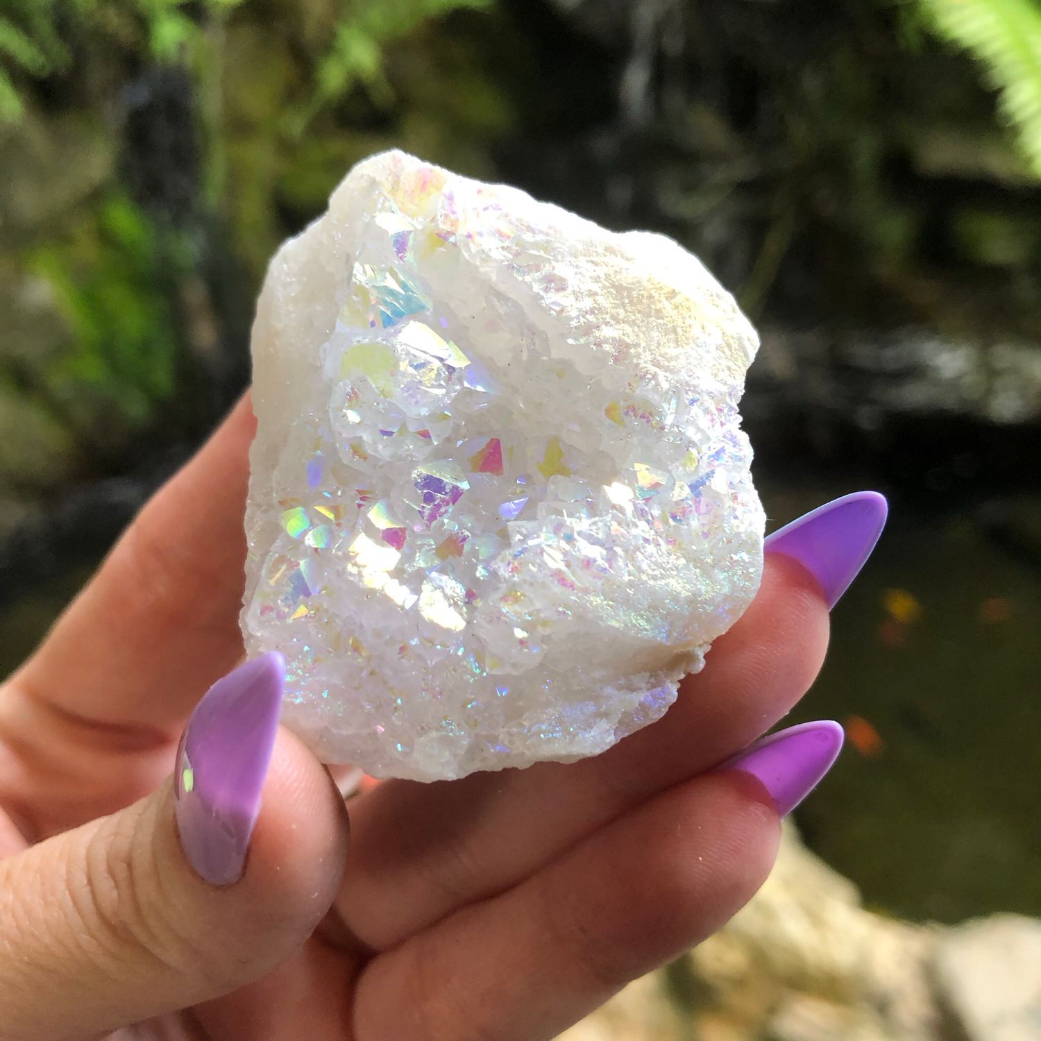 ANGEL AURA QUARTZ CLUSTER