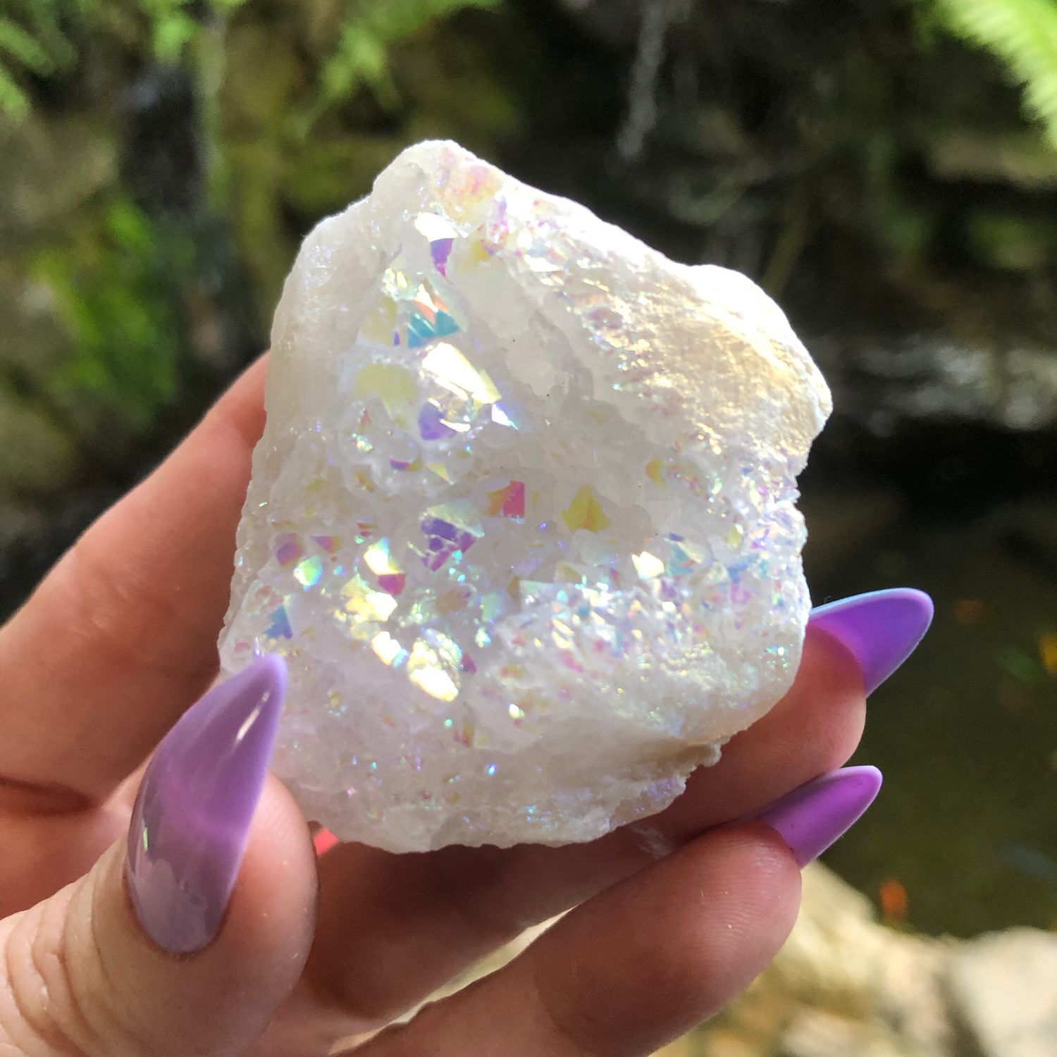 ANGEL AURA QUARTZ CLUSTER
