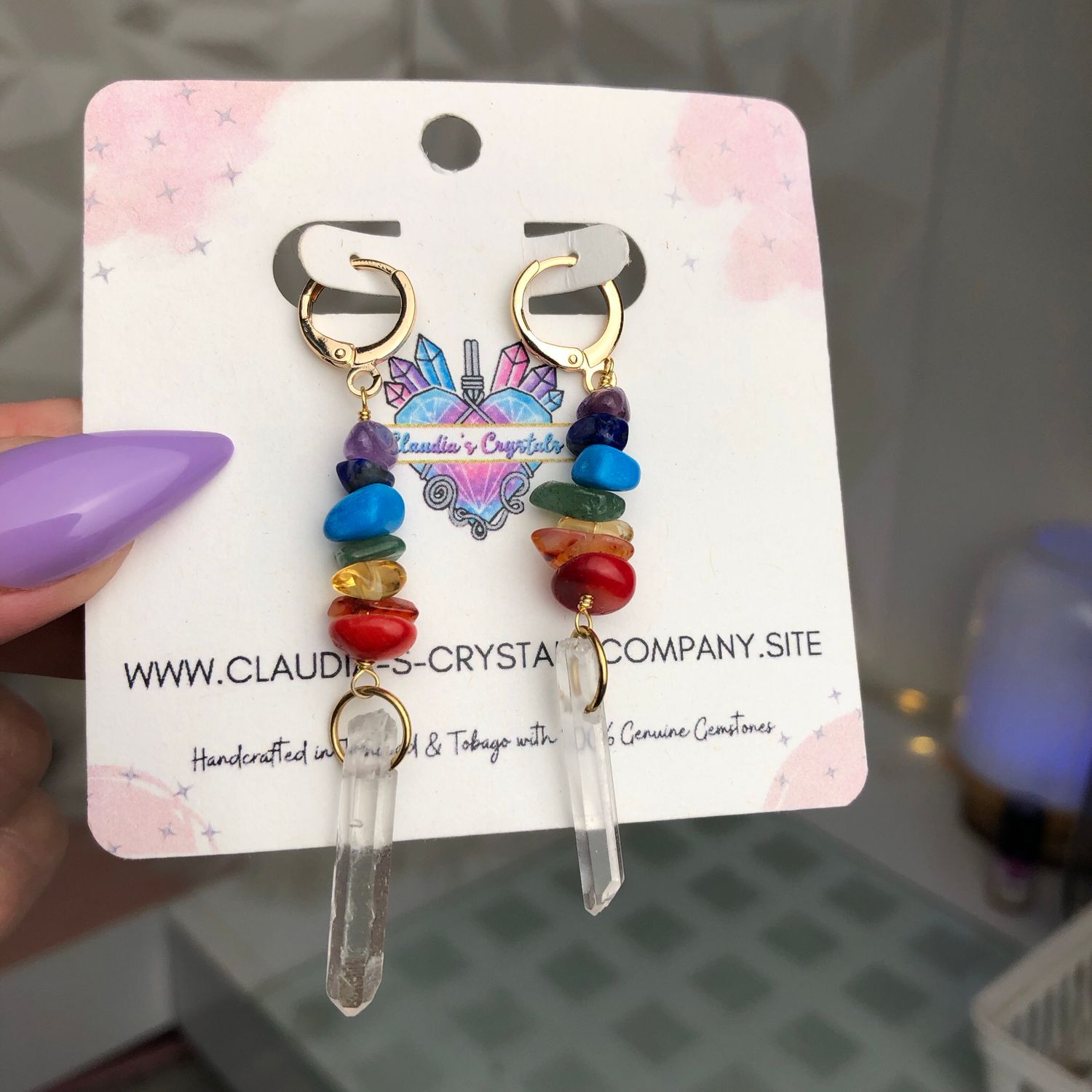 CHAKRA BALANCING - Crystal Therapy Earrings