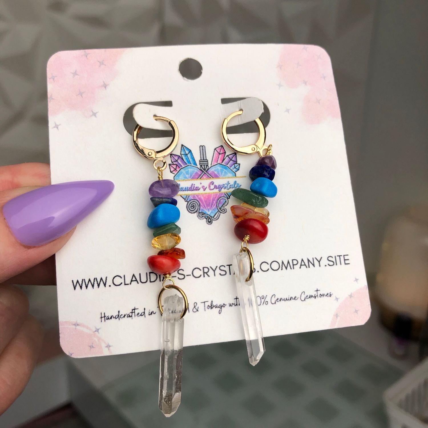 CHAKRA BALANCING - Crystal Therapy Earrings