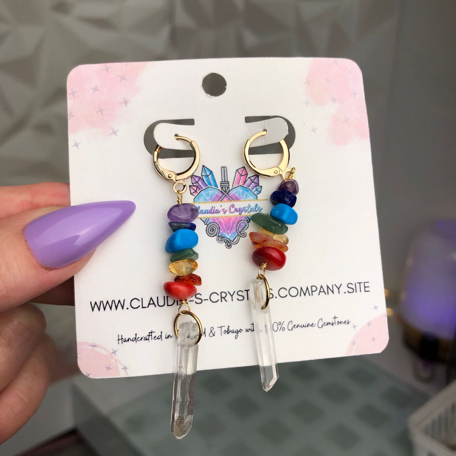 CHAKRA BALANCING - Crystal Therapy Earrings