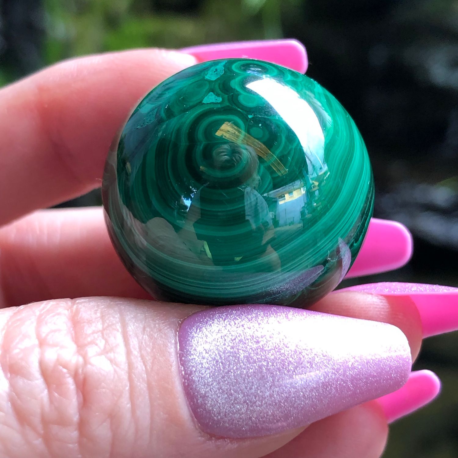 MALACHITE MINI SPHERE - 3cm - M03 - Congo, Africa