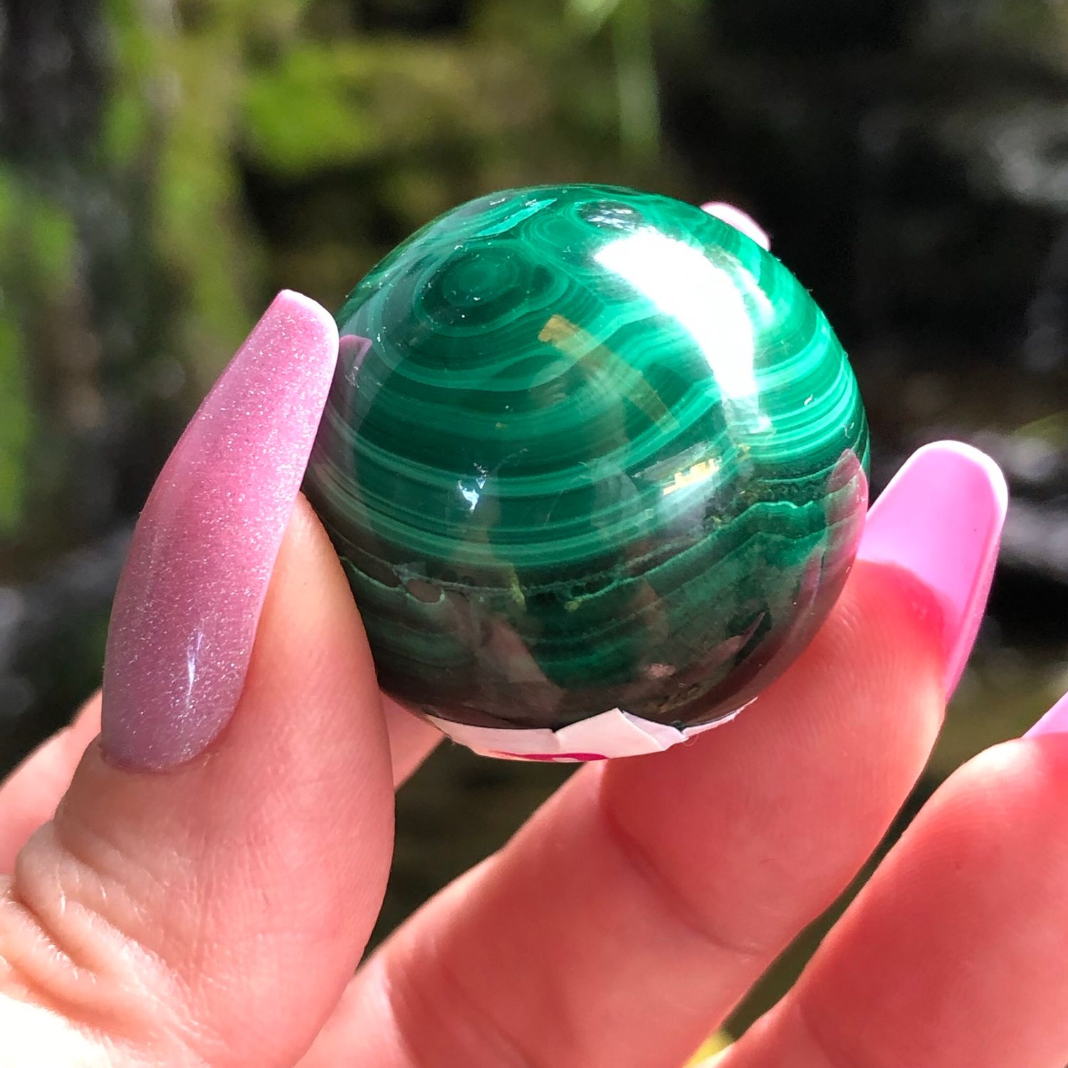 MALACHITE MINI SPHERE - 3cm - M03 - Congo, Africa