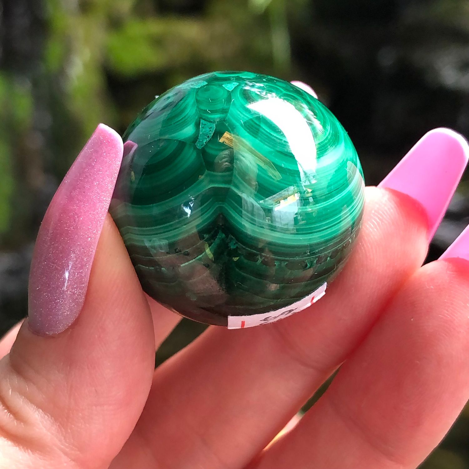 MALACHITE MINI SPHERE - 3cm - M03 - Congo, Africa
