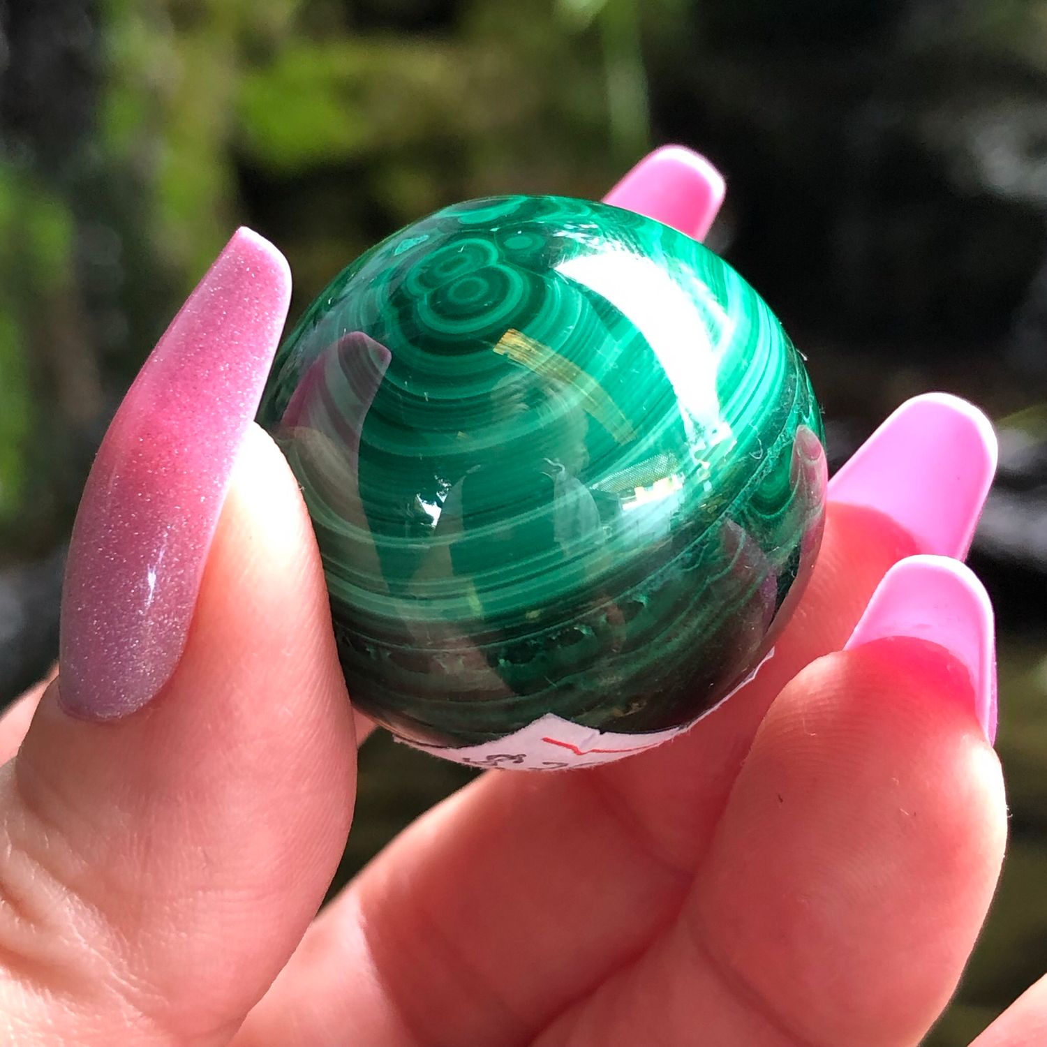 MALACHITE MINI SPHERE - 3cm - M03 - Congo, Africa