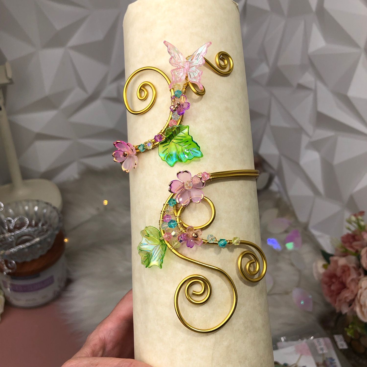 Butterfly Garden Elven Arm Cuff