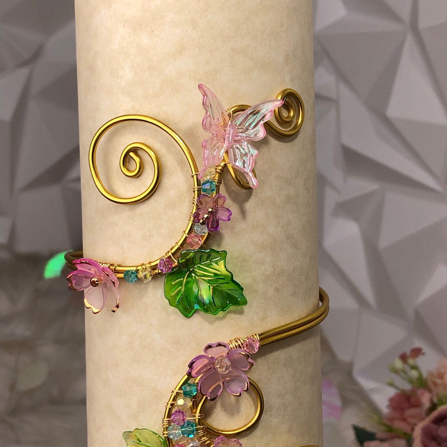 Butterfly Garden Elven Arm Cuff