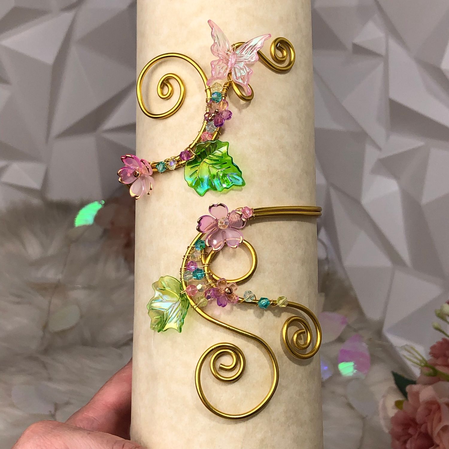 Butterfly Garden Elven Arm Cuff
