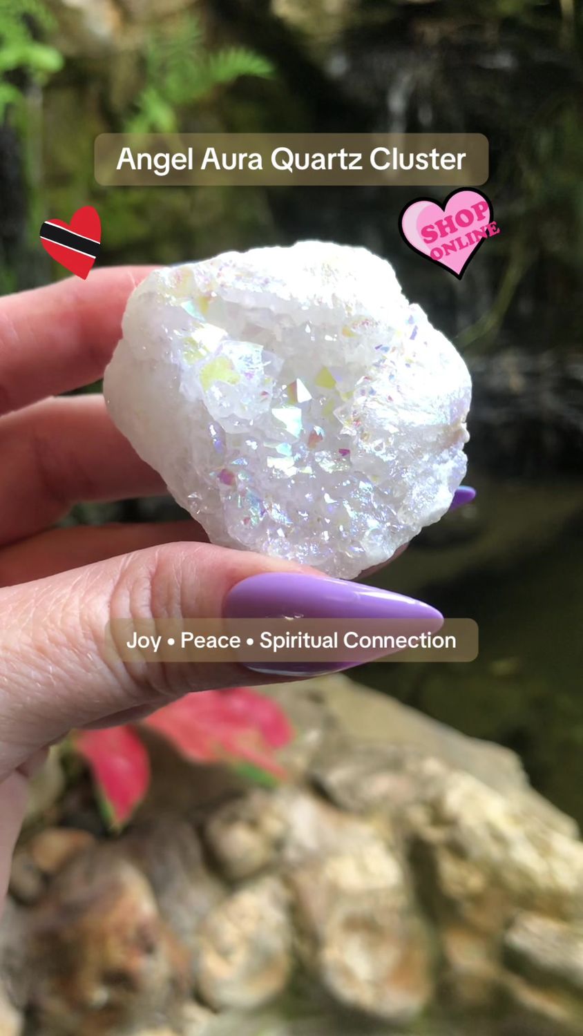 ANGEL AURA QUARTZ CLUSTER