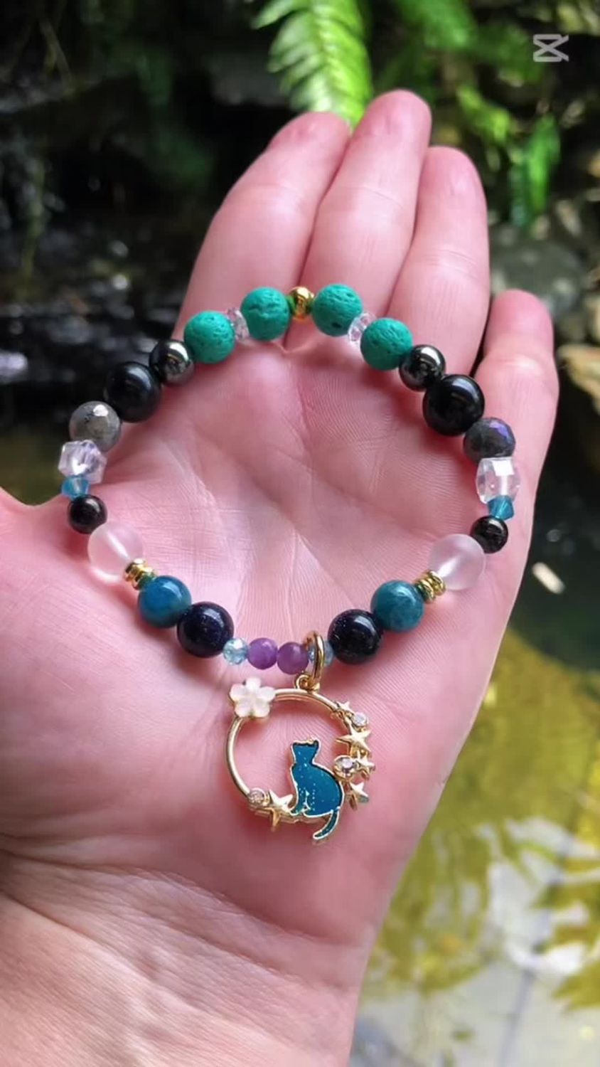Empath Protection Crystal Therapy Bracelet – Stretch Style – 7.5”