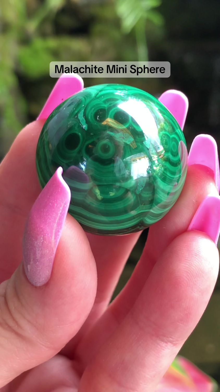 MALACHITE MINI SPHERE - 3cm - M03 - Congo, Africa