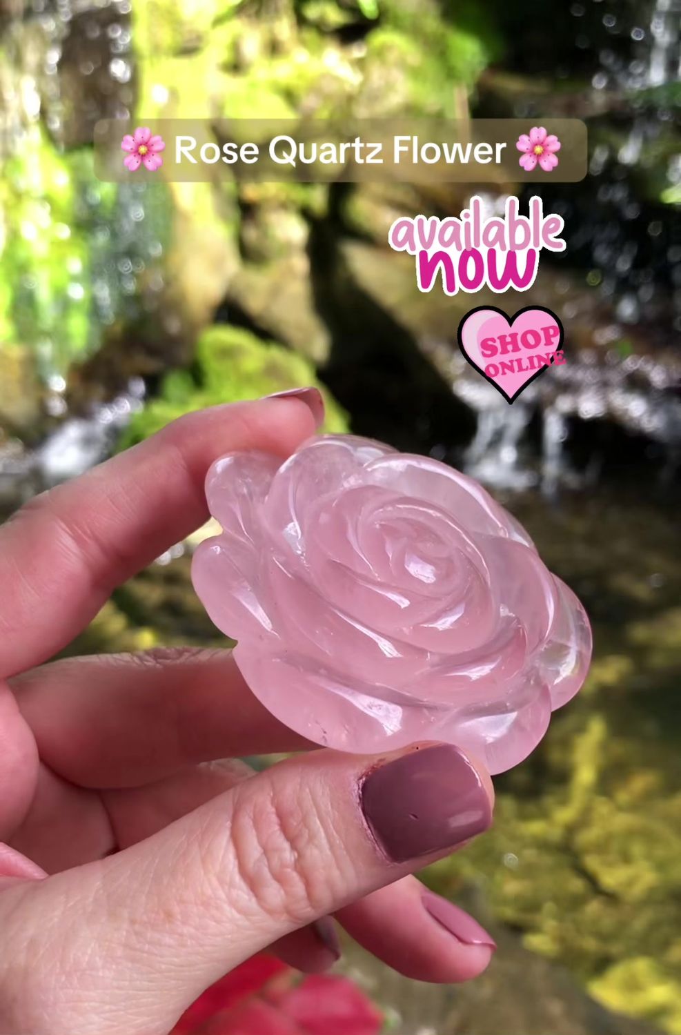 ROSE QUARTZ FLOWER - 6cm - Madagascar