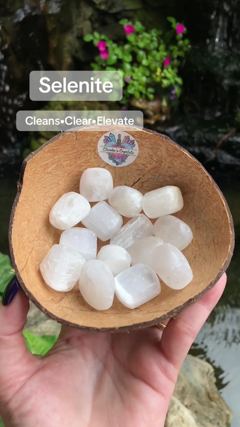SATIN SPAR (Selenite) - Puff Heart