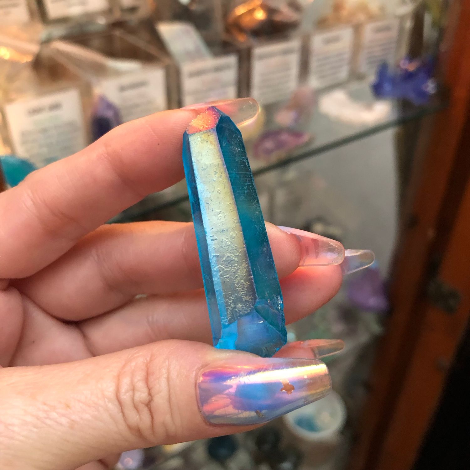 AQUA AURA QUARTZ POINT