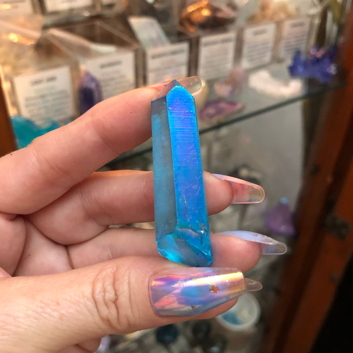 AQUA AURA QUARTZ POINT