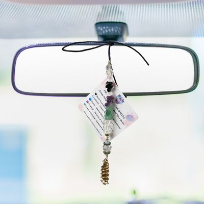 GOLD AURA QUARTZ POINT - Car Shield