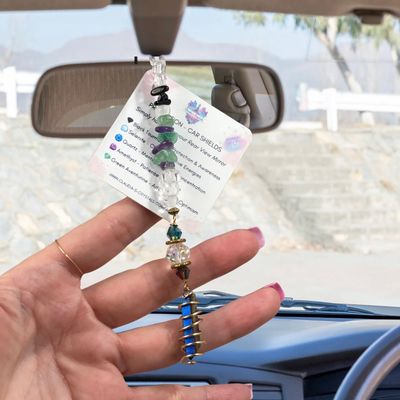 RAINBOW AURA QUARTZ POINT - Car Shield RAINBOW AURA QUARTZ POINT - Car Shield