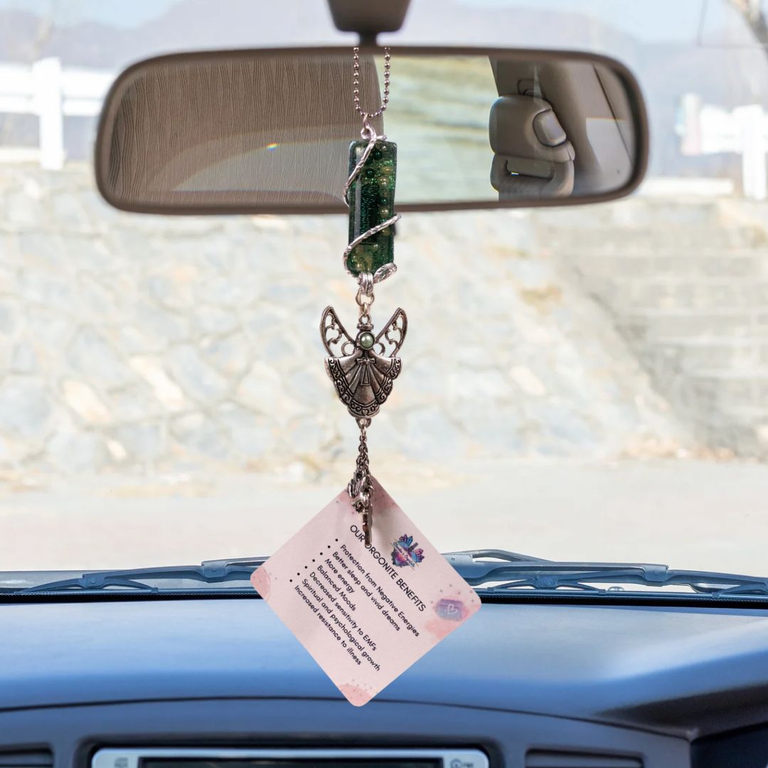 Orgonite Hanging Angel with Faith Charms