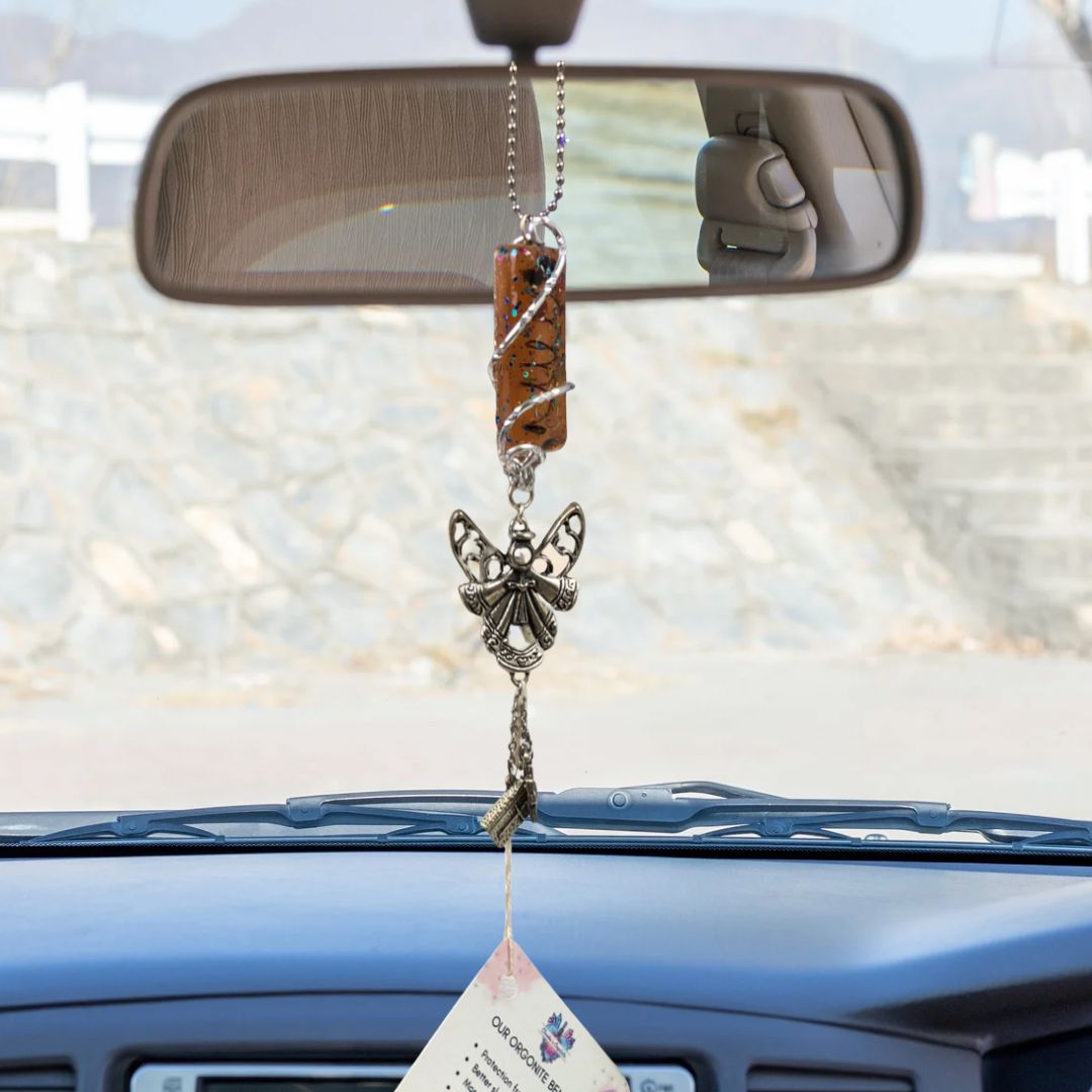 Orgonite Hanging Angel with Faith Charms