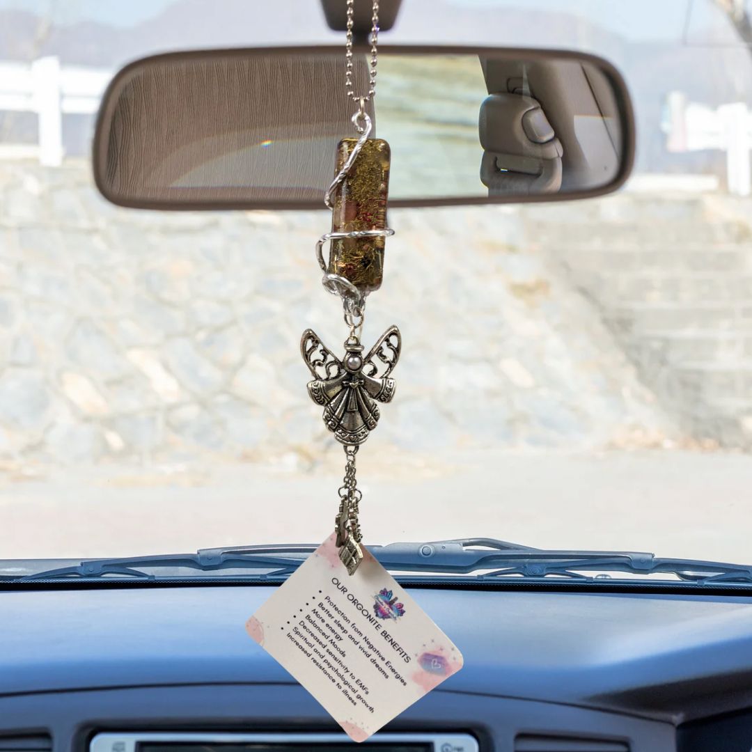 Orgonite Hanging Angel with Faith Charms