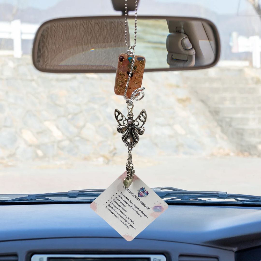Orgonite Hanging Angel with Faith Charms