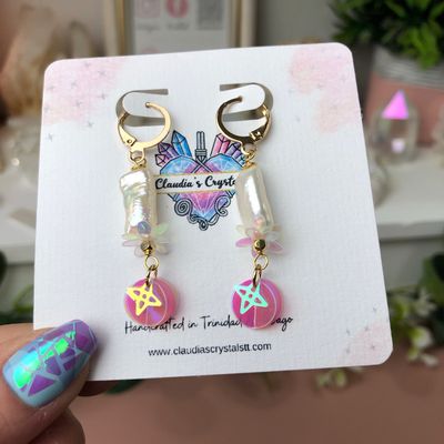 BIWA PEARL - Crystal Therapy Earrings - Gold Plated BIWA PEARL - Crystal Therapy Earrings - Gold Plated