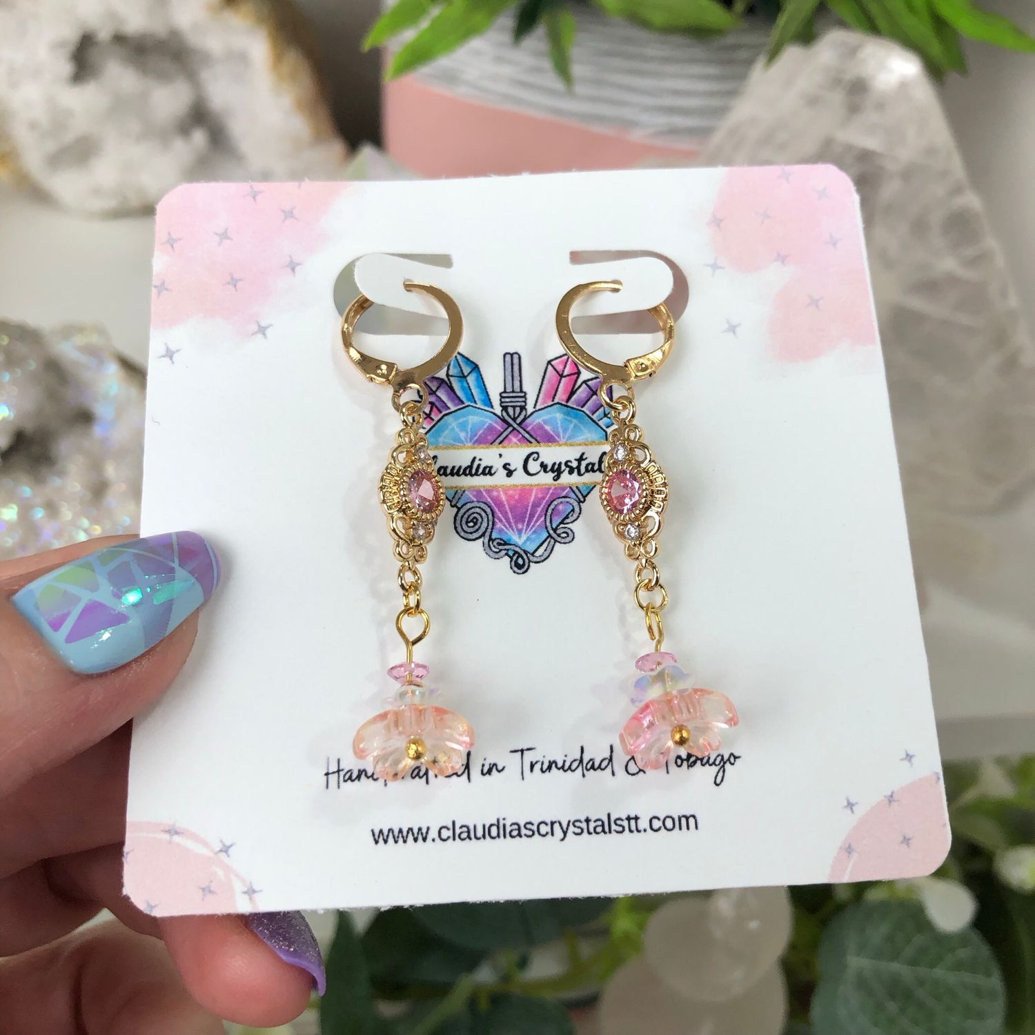 FLORAL FANTASY - Gold Plated Earrings