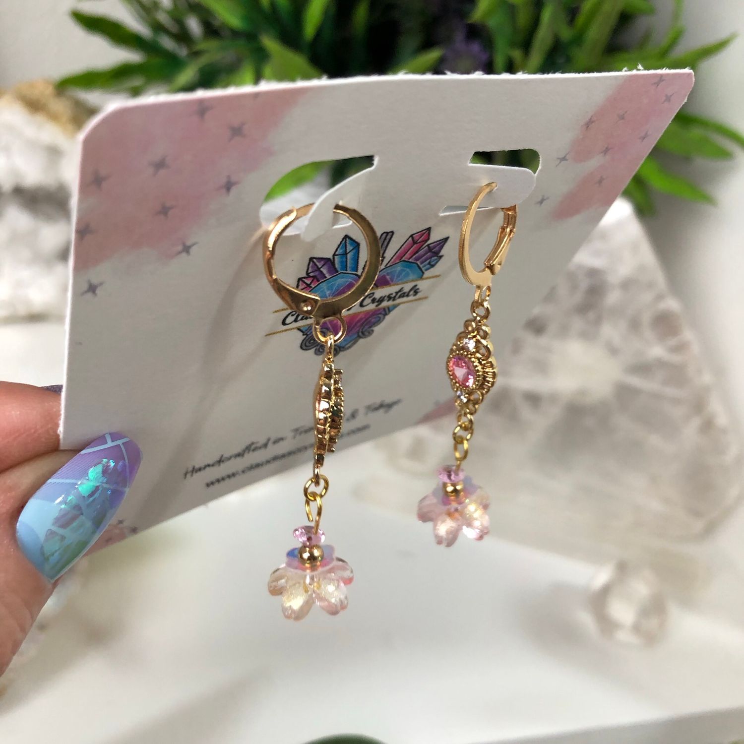 FLORAL FANTASY - Gold Plated Earrings