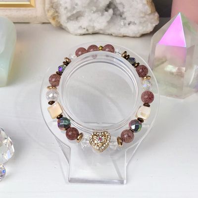 LEPIDOCHROCITE - Crystal Therapy Bracelet - Stretch 7.5” LEPIDOCHROCITE - Crystal Therapy Bracelet - Stretch 7.5”