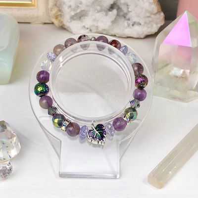 SUPER SEVEN MELODY - Crystal Therapy Bracelet - Stretch 7.5” SUPER SEVEN MELODY - Crystal Therapy Bracelet - Stretch 7.5”