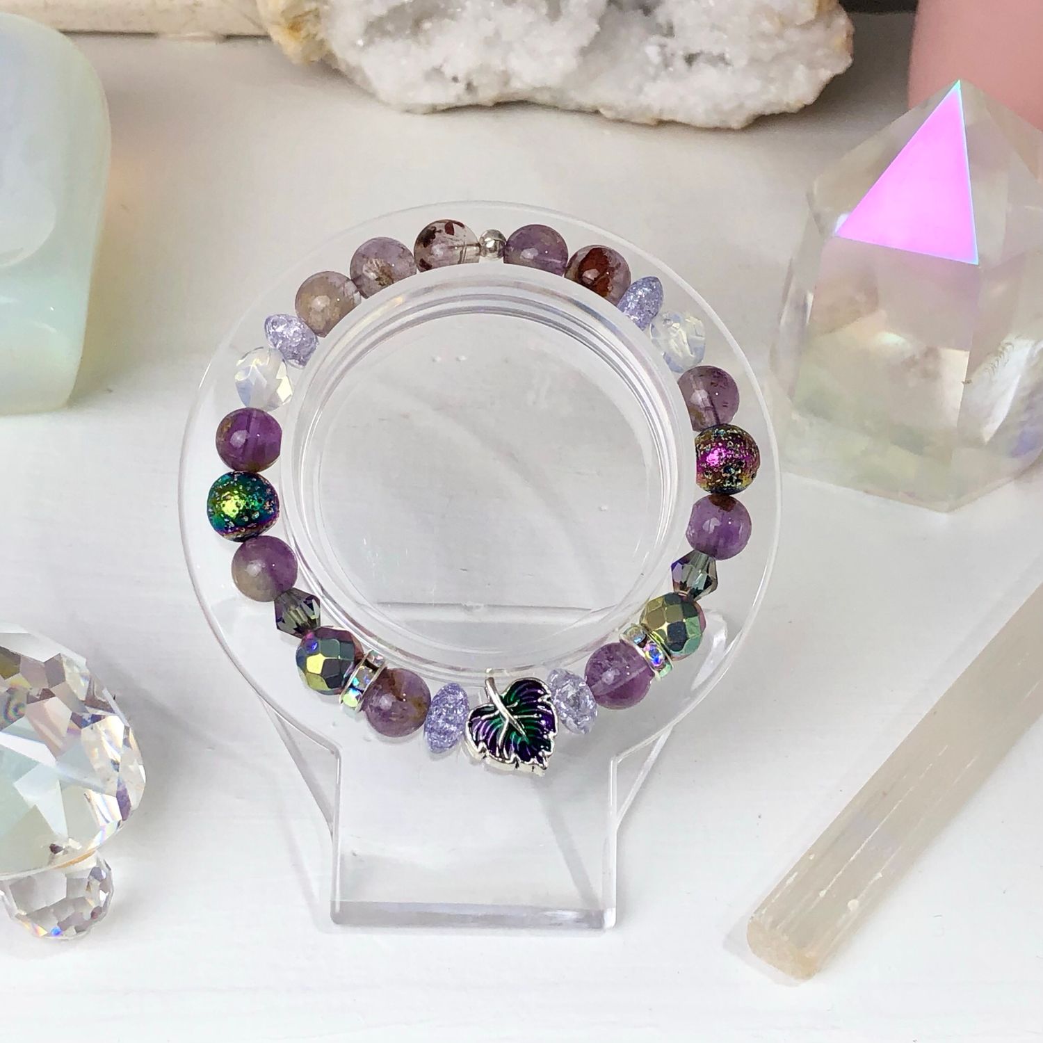 SUPER SEVEN MELODY - Crystal Therapy Bracelet - Stretch 7.5”