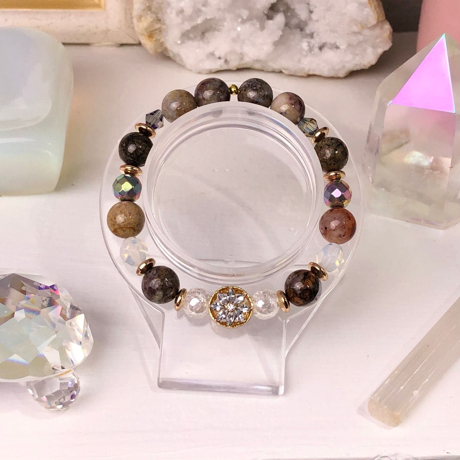 PIETERSITE - Crystal Therapy Bracelet - Stretch 7.5”