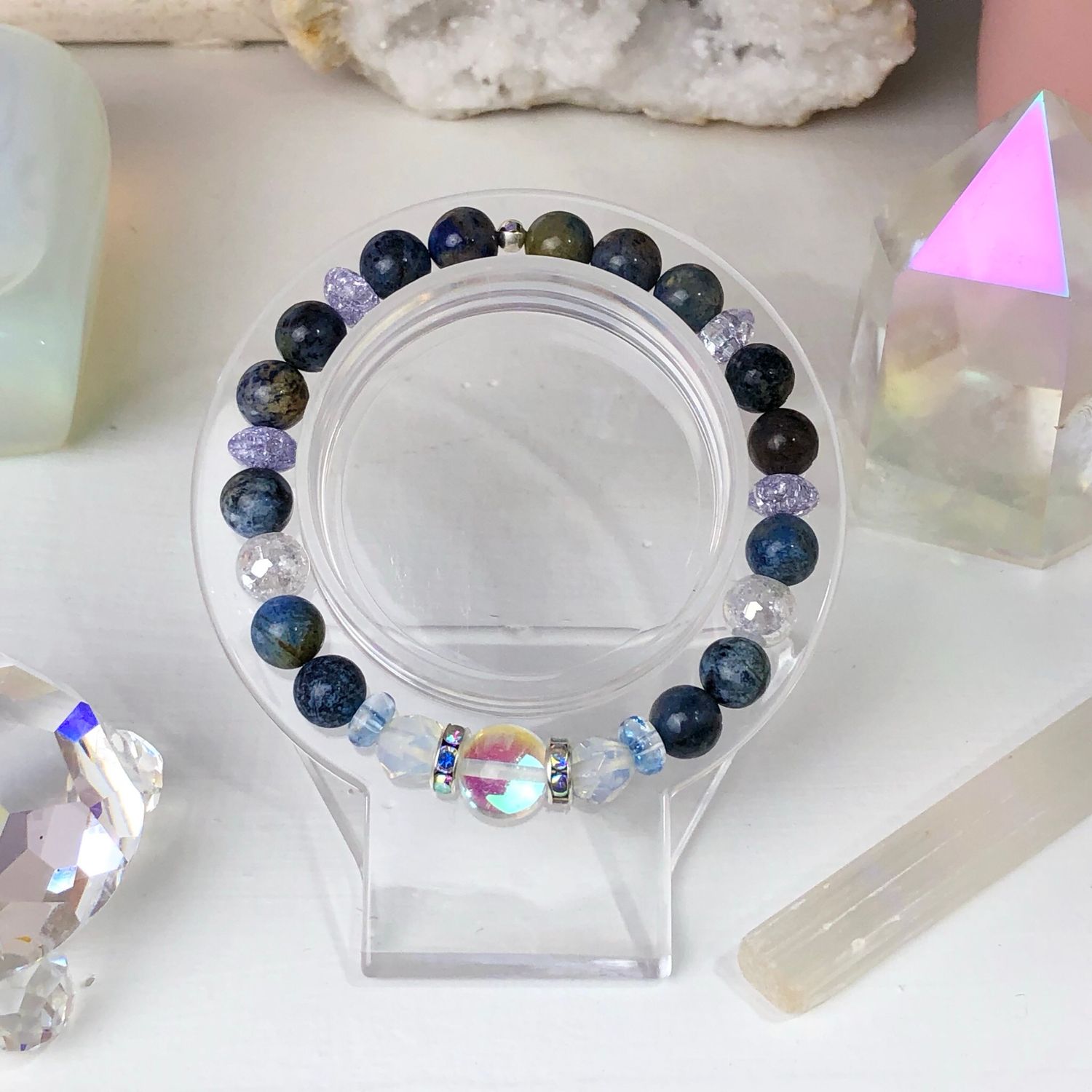 DUMORTIERITE - Crystal Therapy Bracelet - Stretch 7.5”