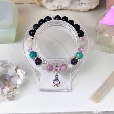 EMOTIONAL HEALING - Crystal Therapy Bracelet - Stretch 7.5”