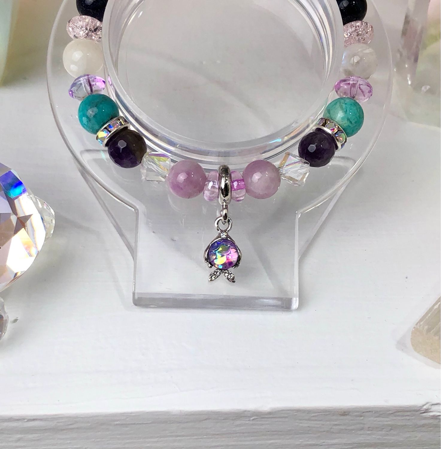 EMOTIONAL HEALING - Crystal Therapy Bracelet - Stretch 7.5”