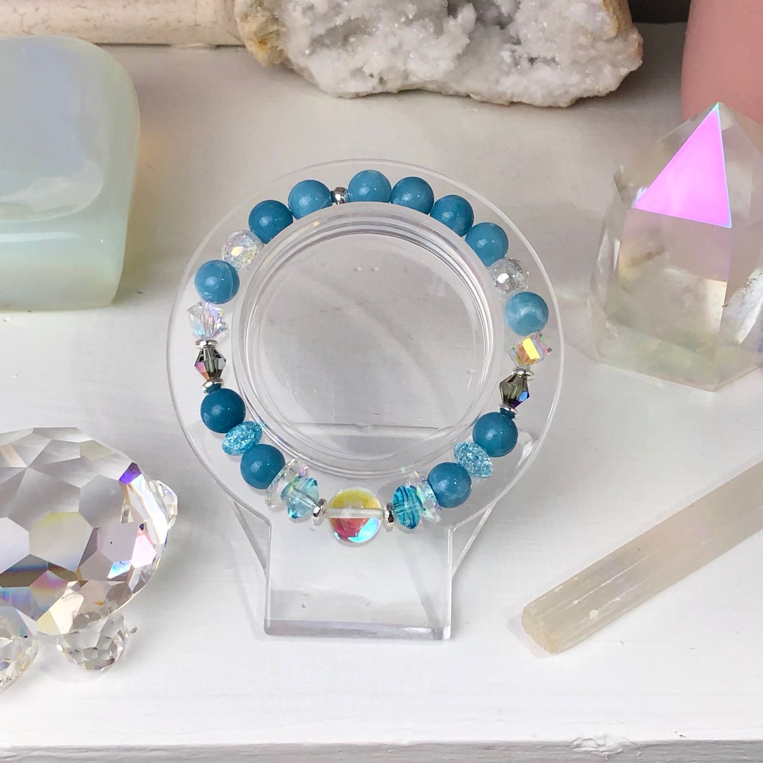 LARIMAR - Crystal Therapy Bracelet - Stretch 7.5”