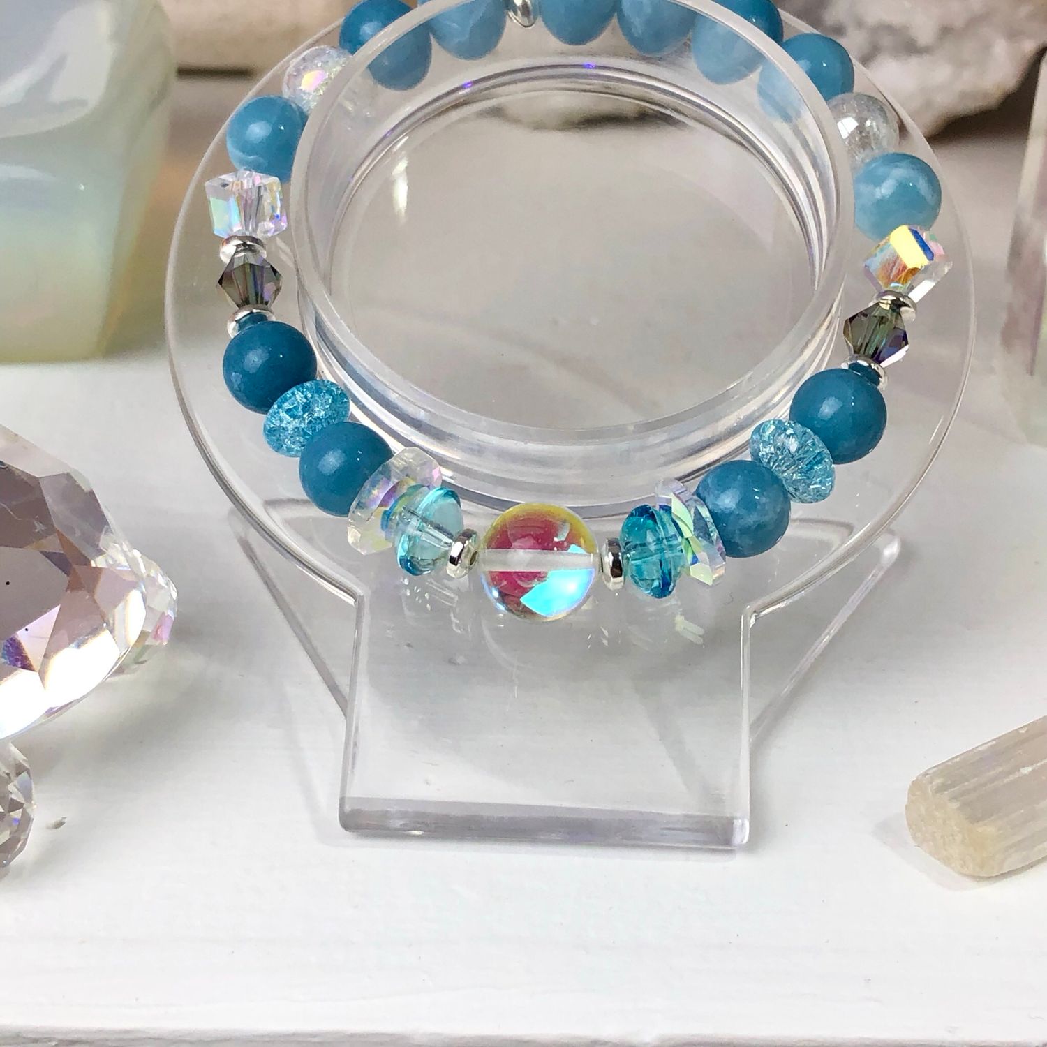 LARIMAR - Crystal Therapy Bracelet - Stretch 7.5”