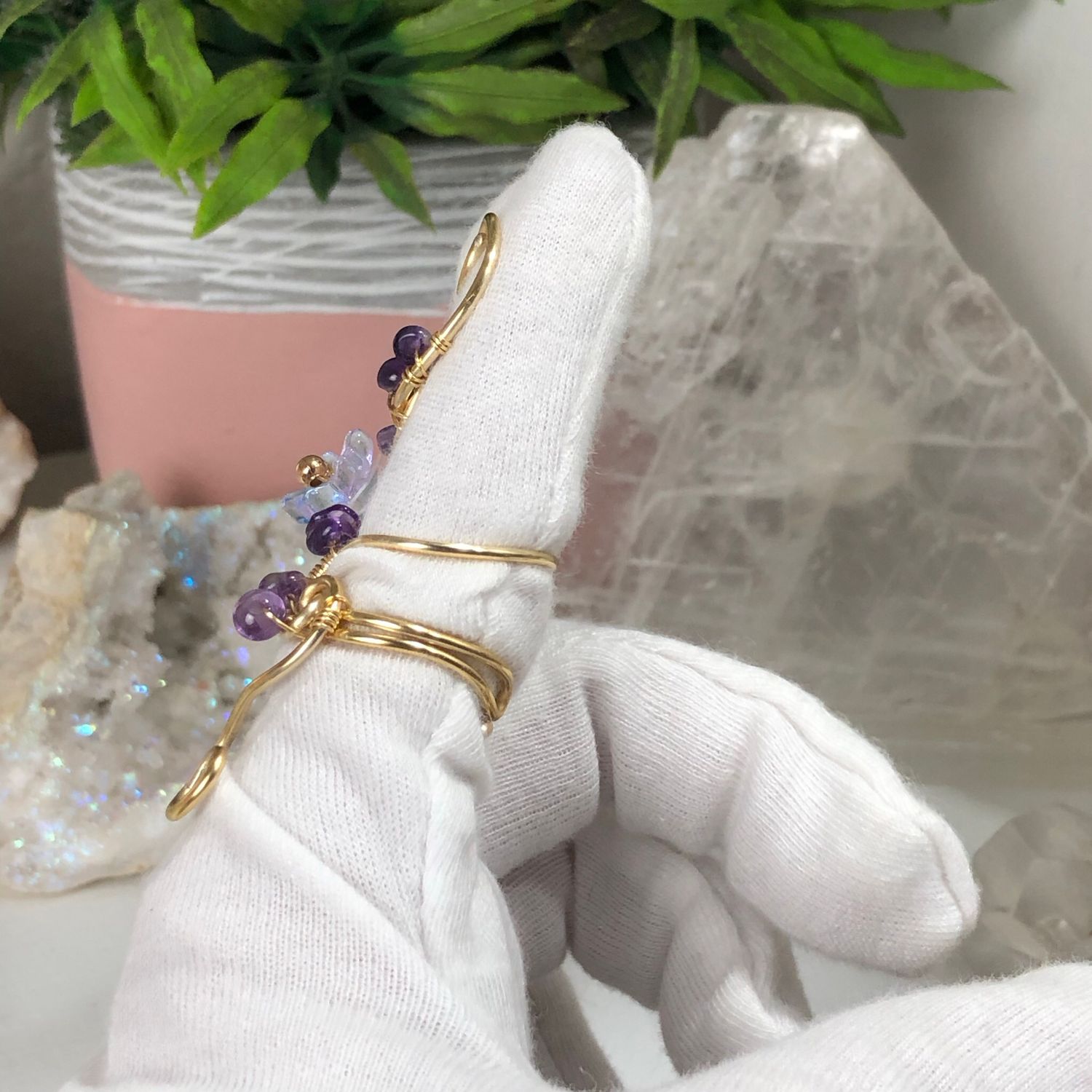 AMETHYST - Adjustable Ring