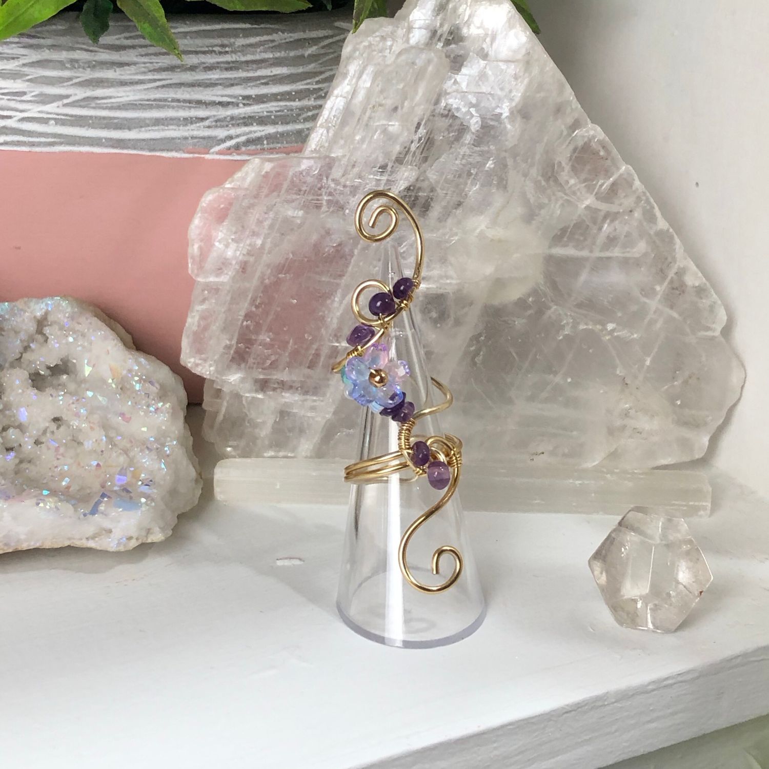 AMETHYST - Adjustable Ring