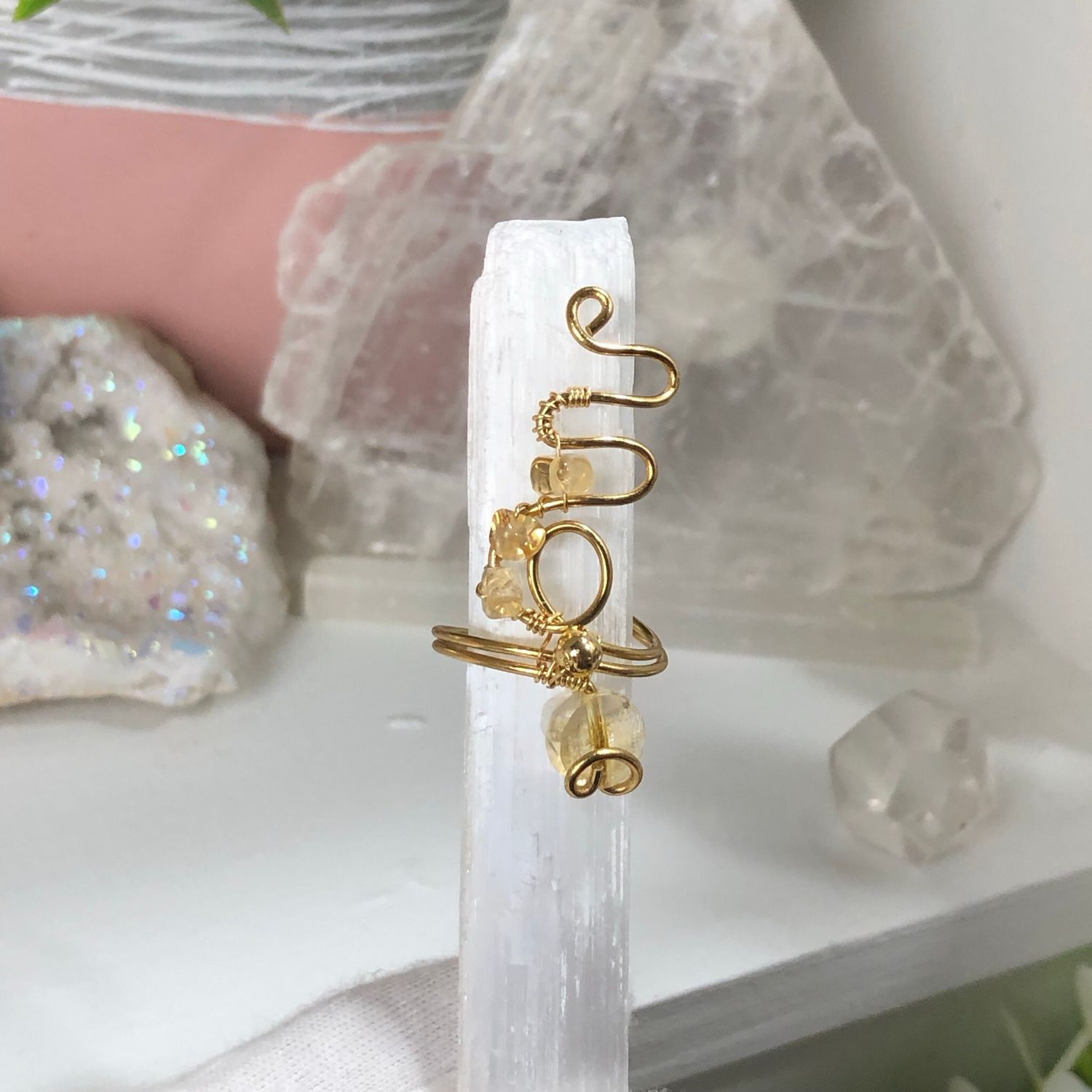 CITRINE - Adjustable Ring