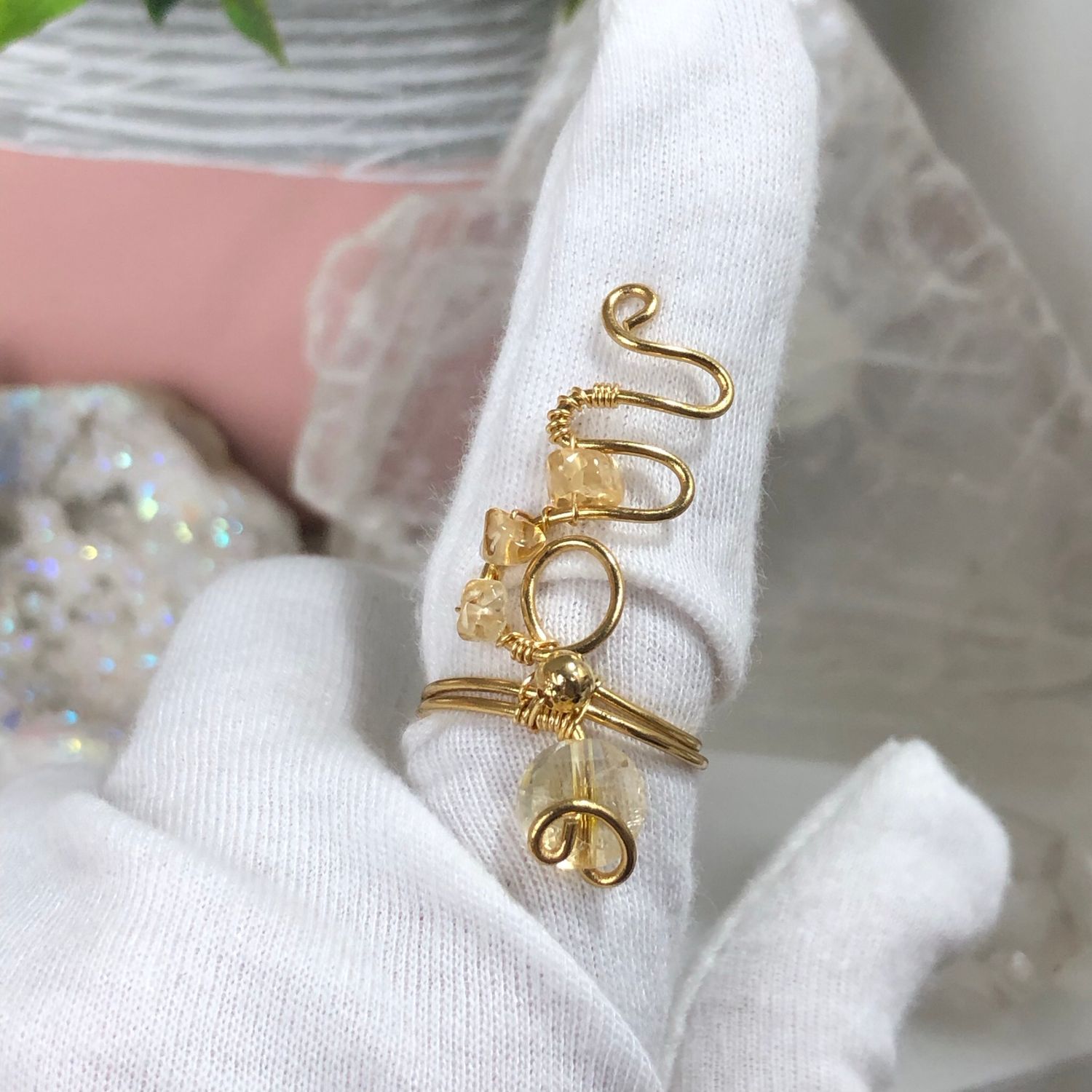 CITRINE - Adjustable Ring