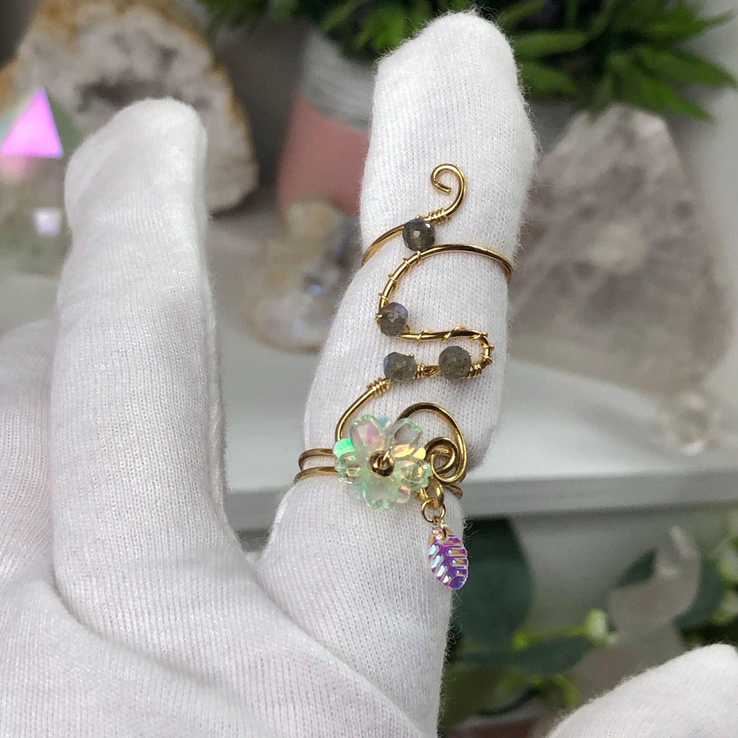 LABRADORITE - Adjustable Ring