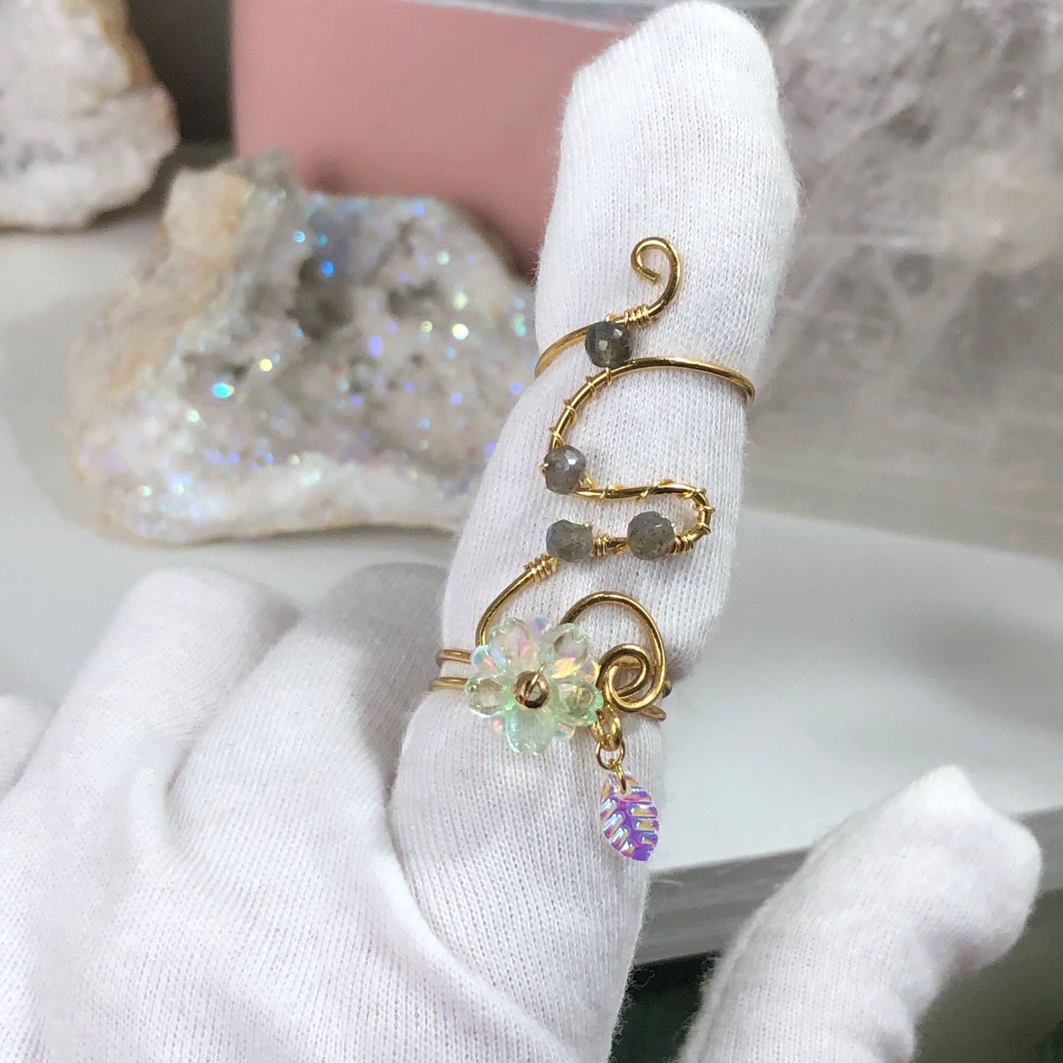 LABRADORITE - Adjustable Ring